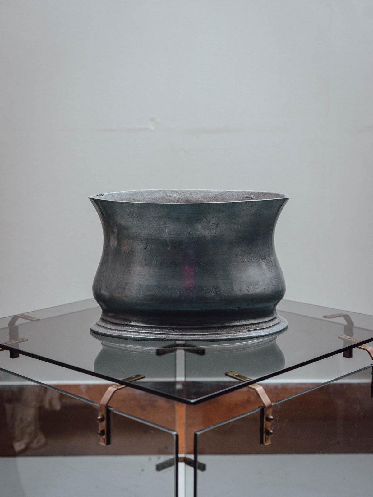 Large Oval Metal Planter