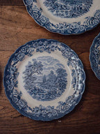 Ridgway Woburn Blue and White Side Plate