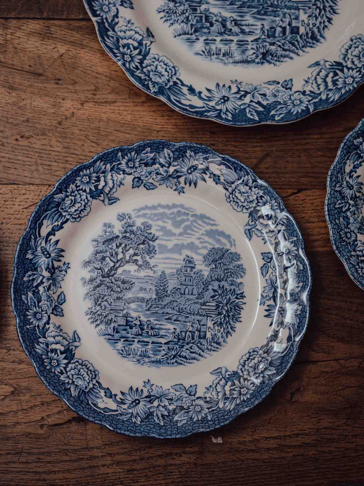 Ridgway Woburn Blue and White Dinner Plate