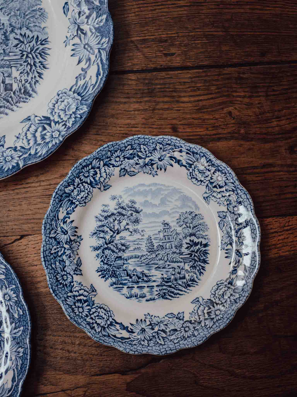 Ridgway Woburn Blue and White Side Plate