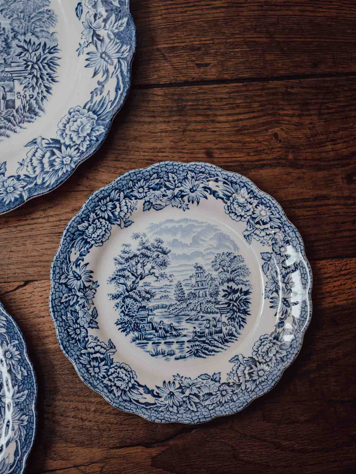 Ridgway Woburn Blue and White Side Plate