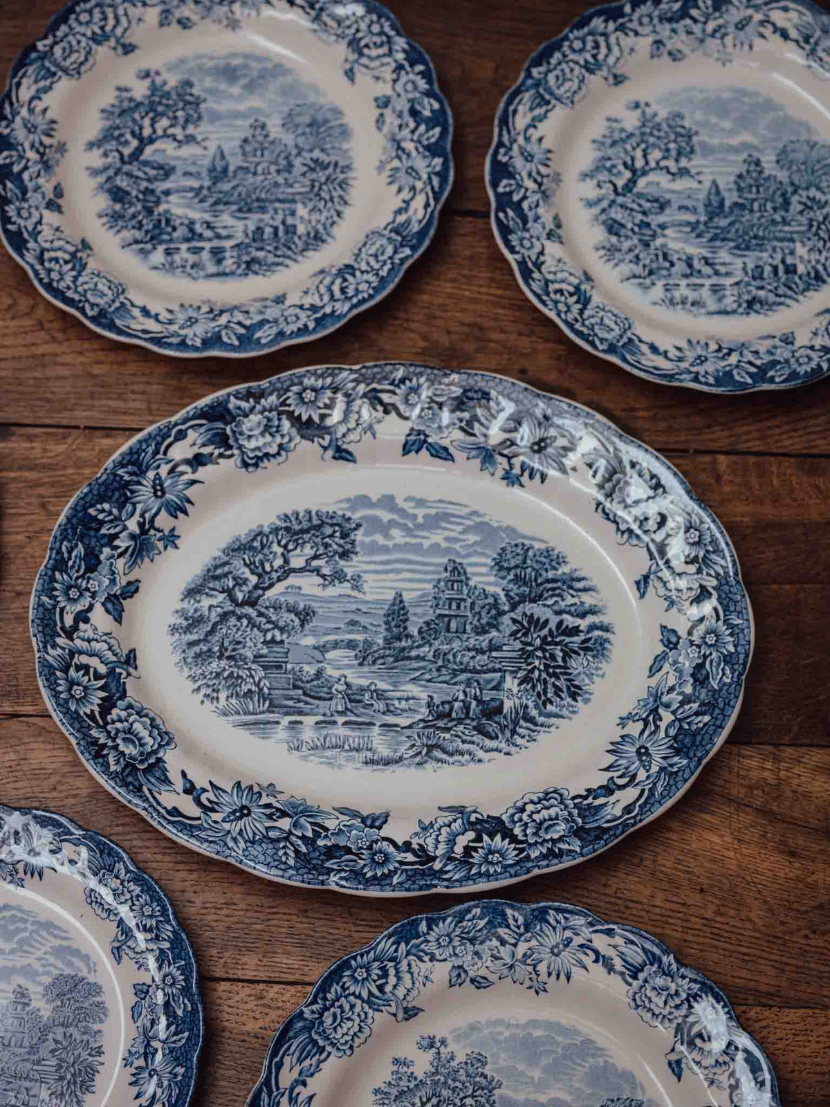 Ridgway Woburn Blue and White Side Plate