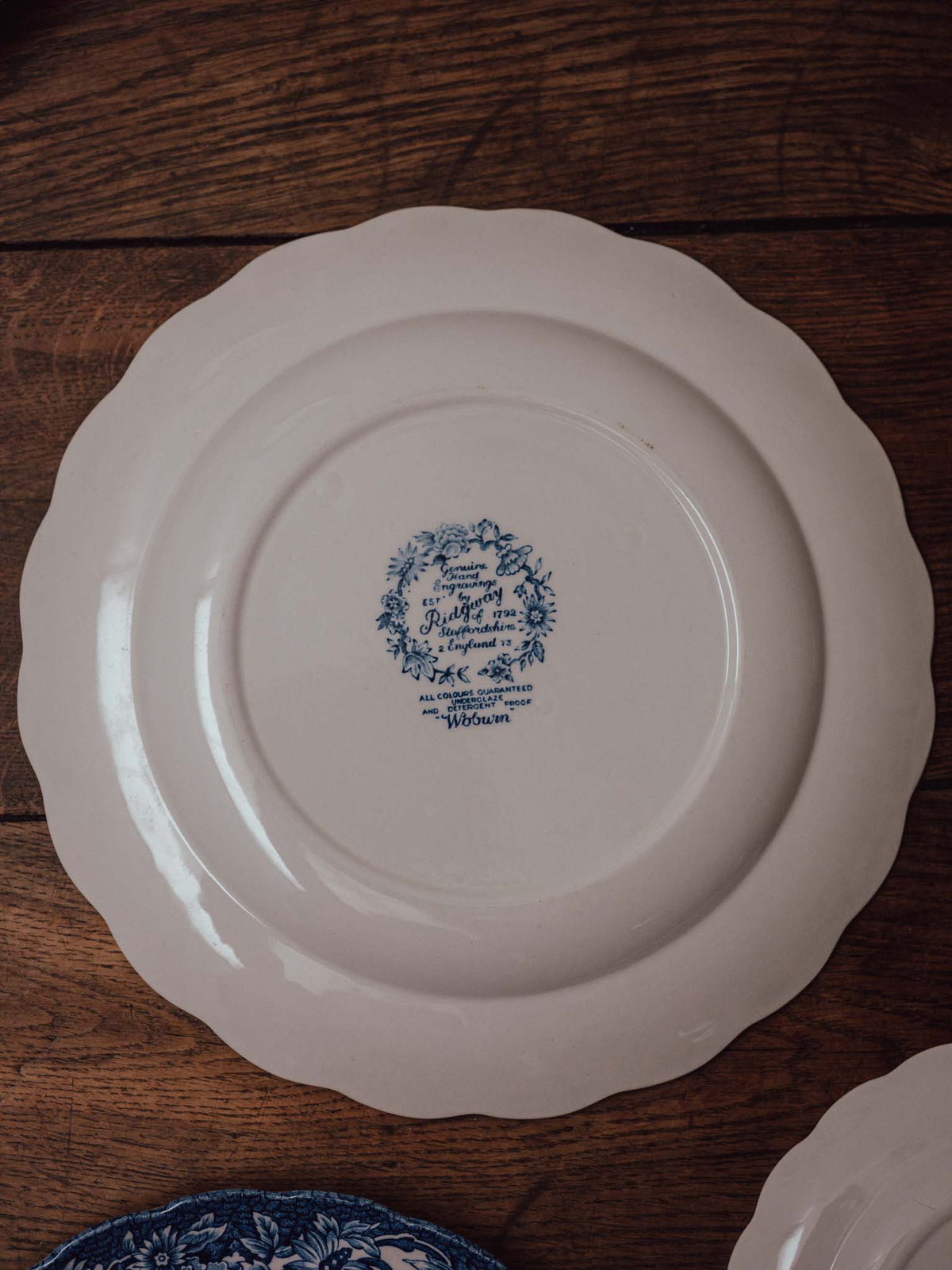 Ridgway Woburn Blue and White Side Plate