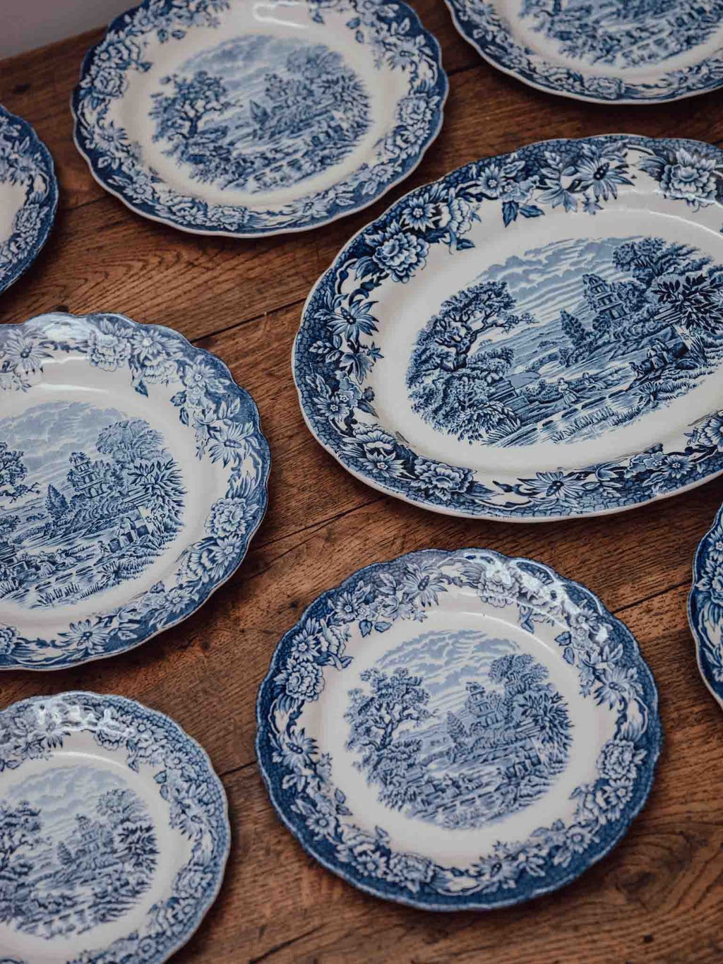 Ridgway Woburn Blue and White Side Plate