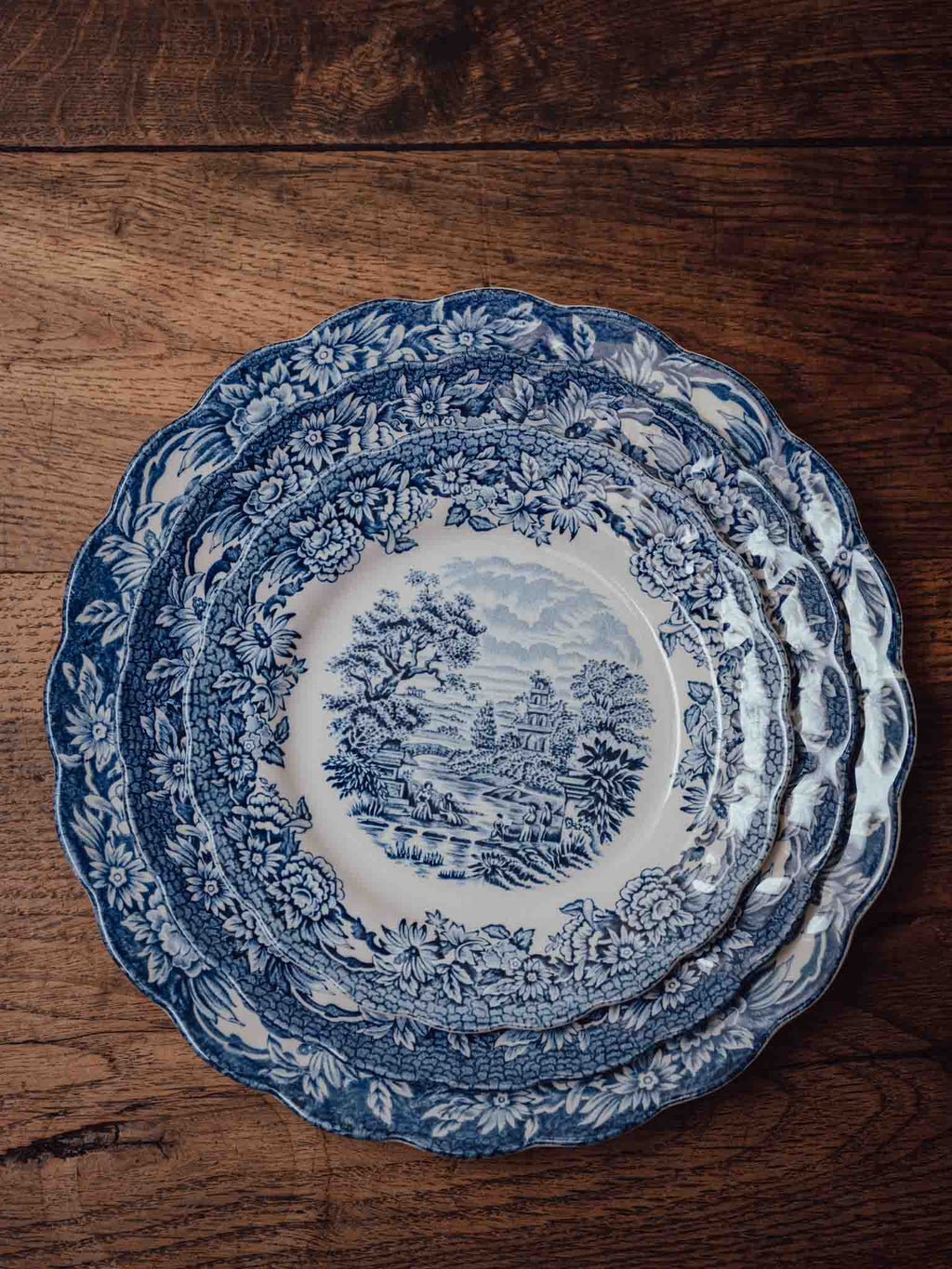 Ridgway Woburn Blue and White Side Plate