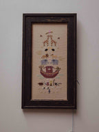 Framed Noah's Ark Cross-Stitch