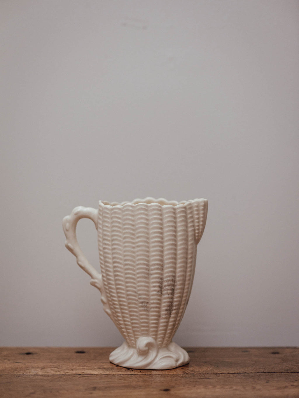 Falcon Ware Cream Shell Jug