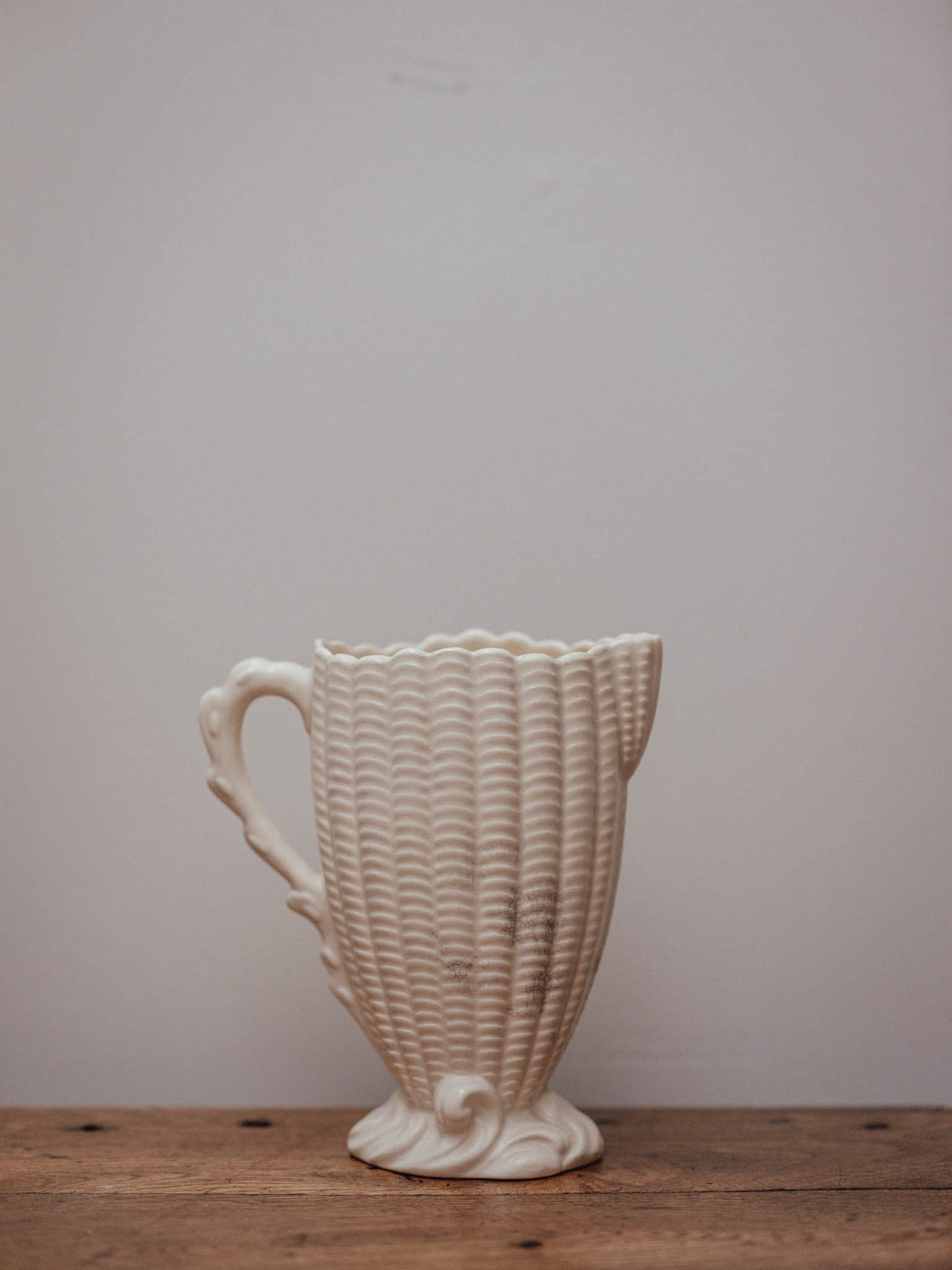 Falcon Ware Cream Shell Jug