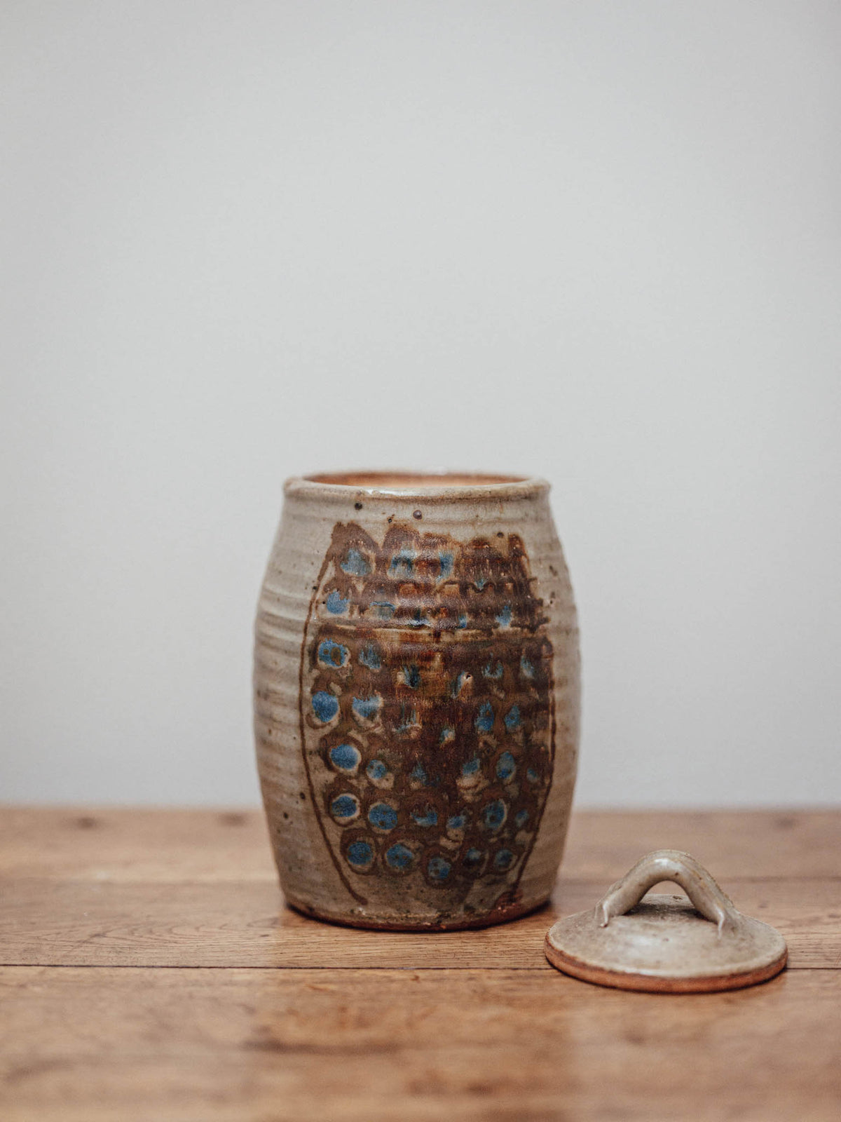 Studio Pottery Lidded Stoneware Jar