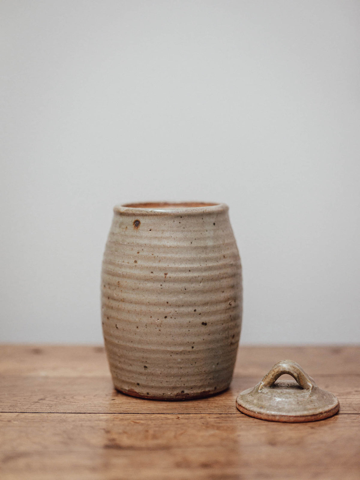 Studio Pottery Lidded Stoneware Jar