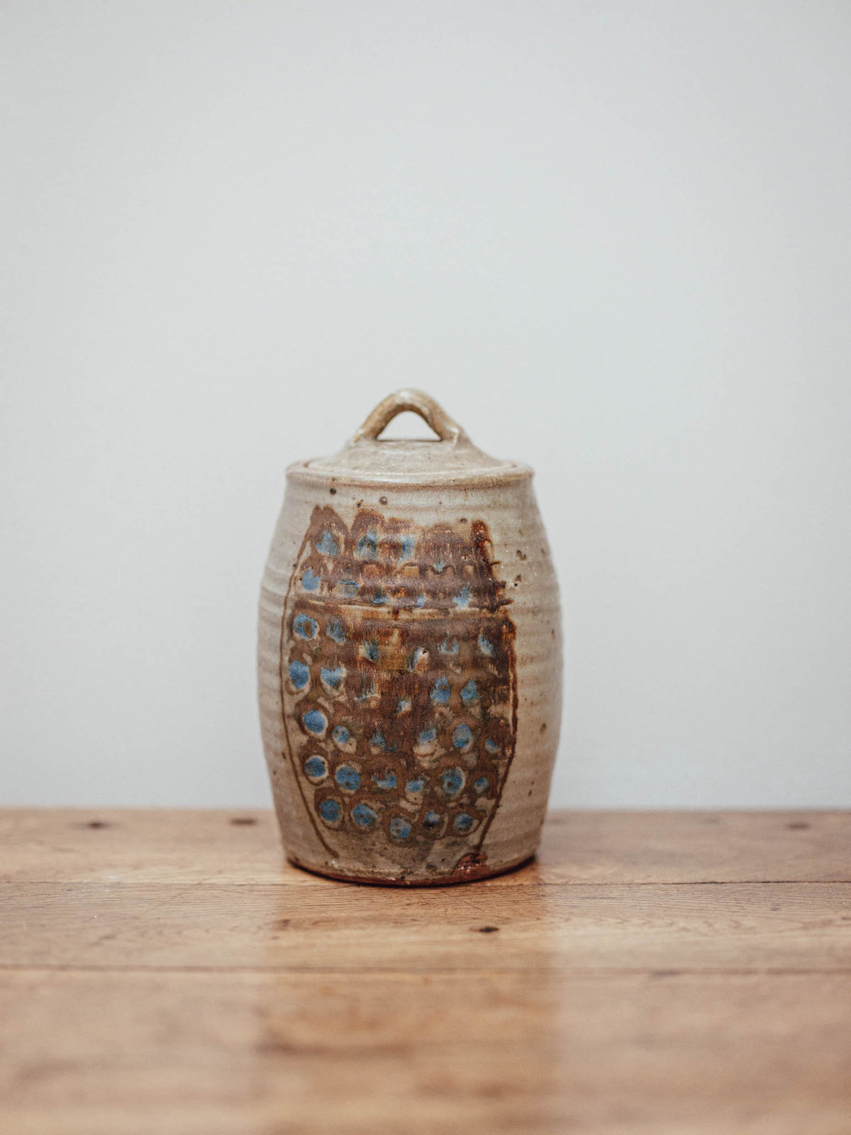 Studio Pottery Lidded Stoneware Jar
