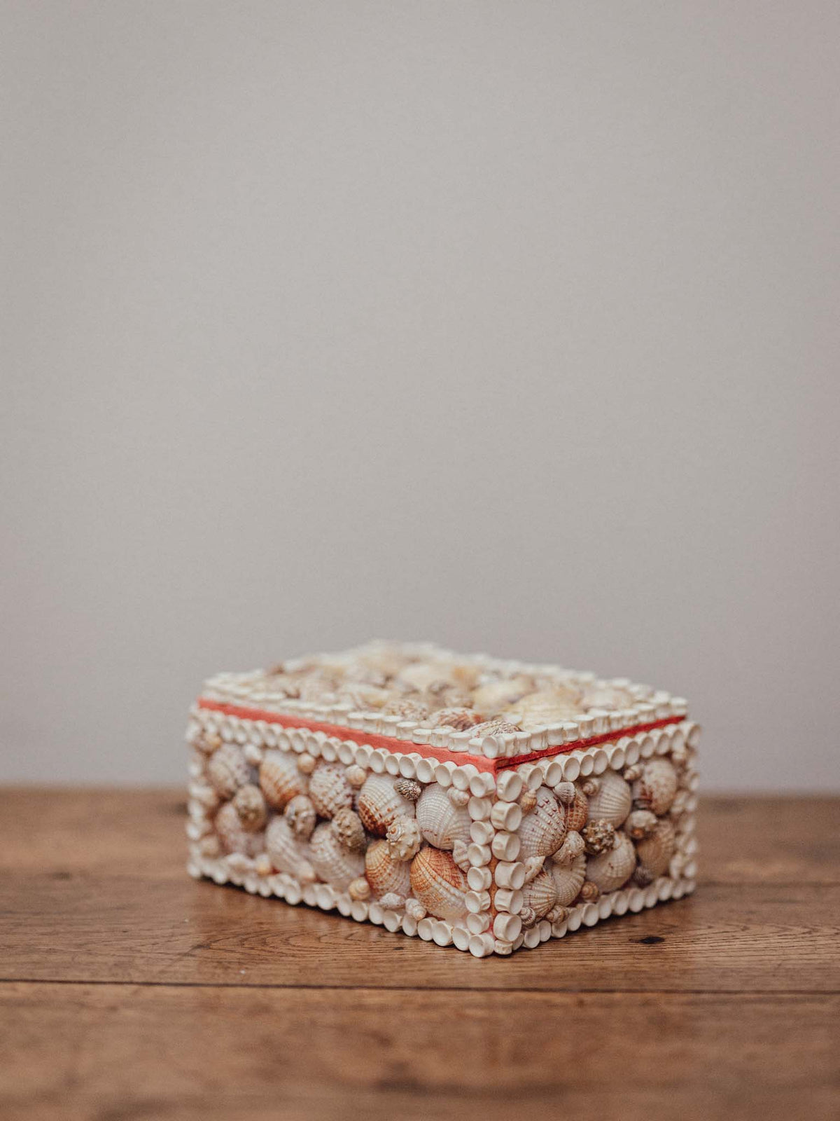 Vintage Seashell Trinket Box