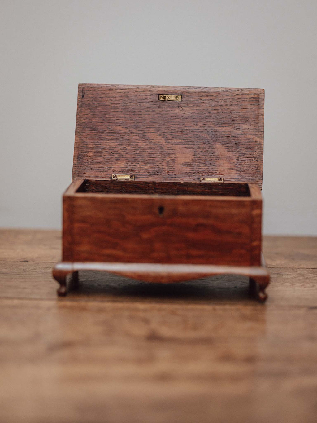 Oak Jewellery Box with Cabriole Legs