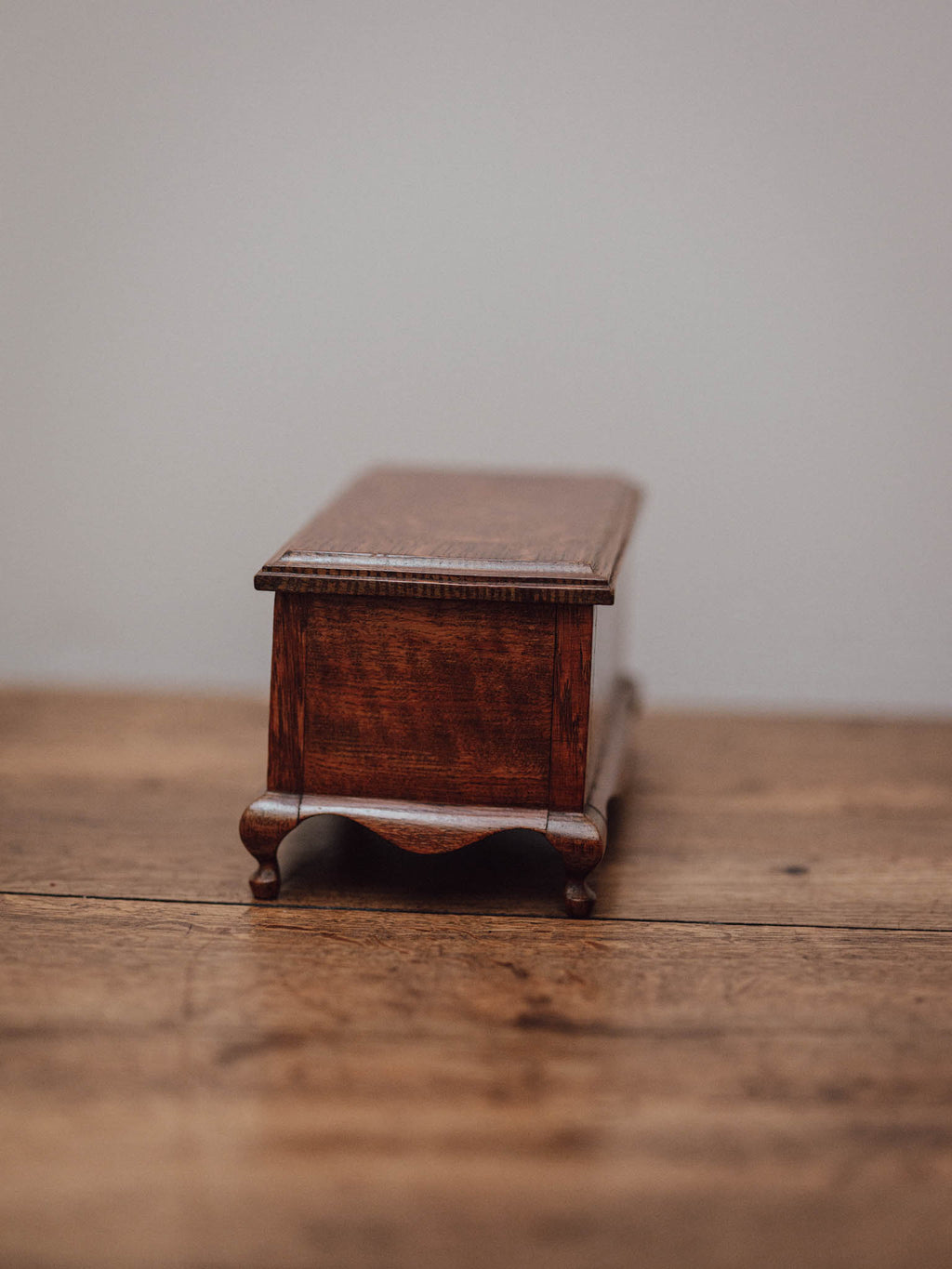 Oak Jewellery Box with Cabriole Legs
