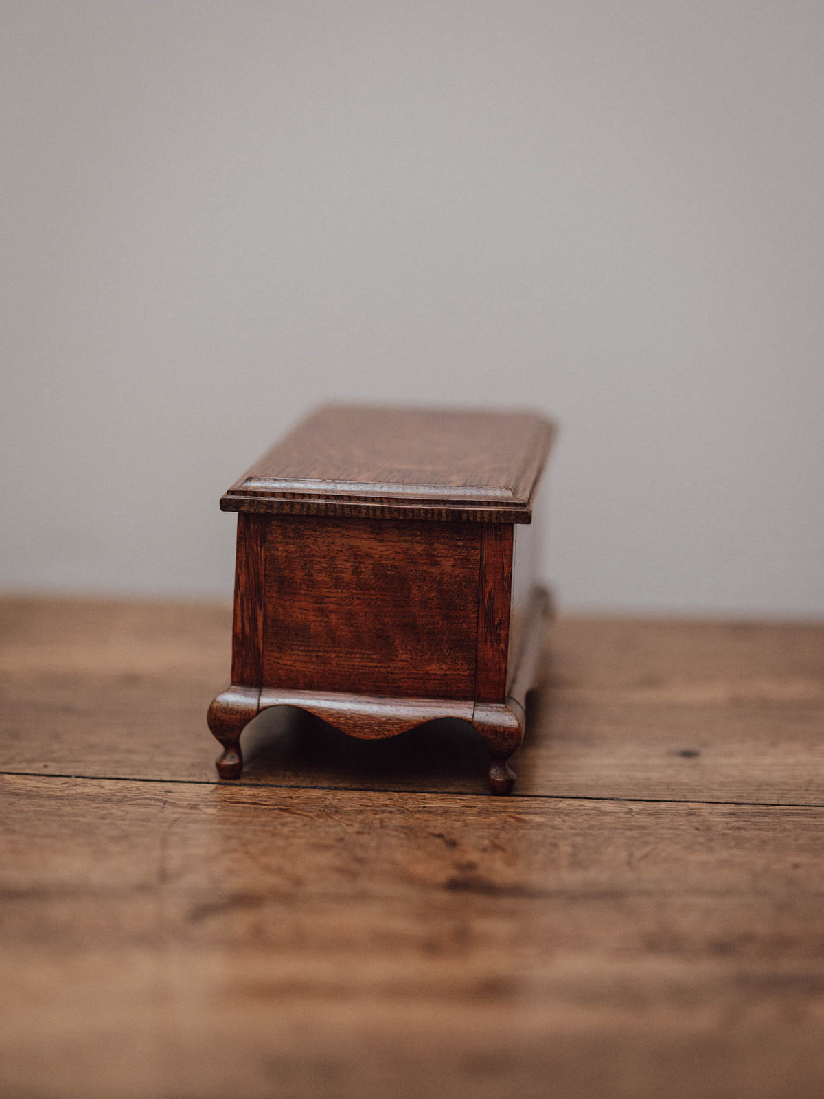 Oak Jewellery Box with Cabriole Legs