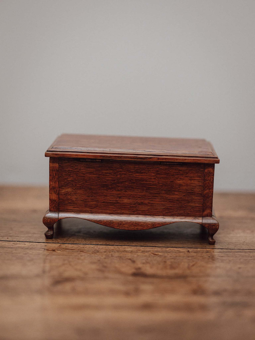 Oak Jewellery Box with Cabriole Legs