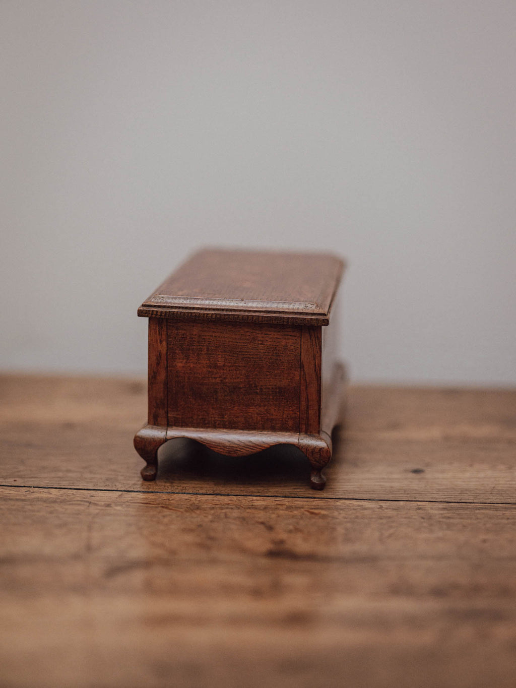 Oak Jewellery Box with Cabriole Legs
