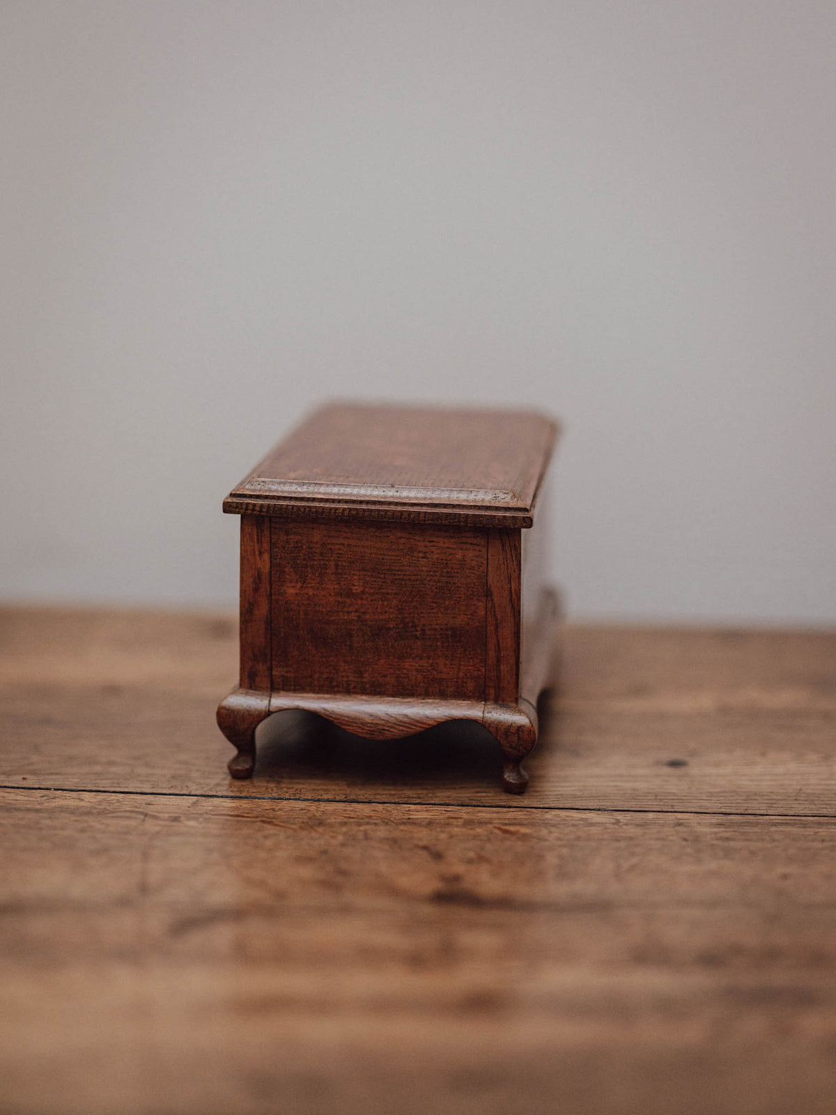 Oak Jewellery Box with Cabriole Legs