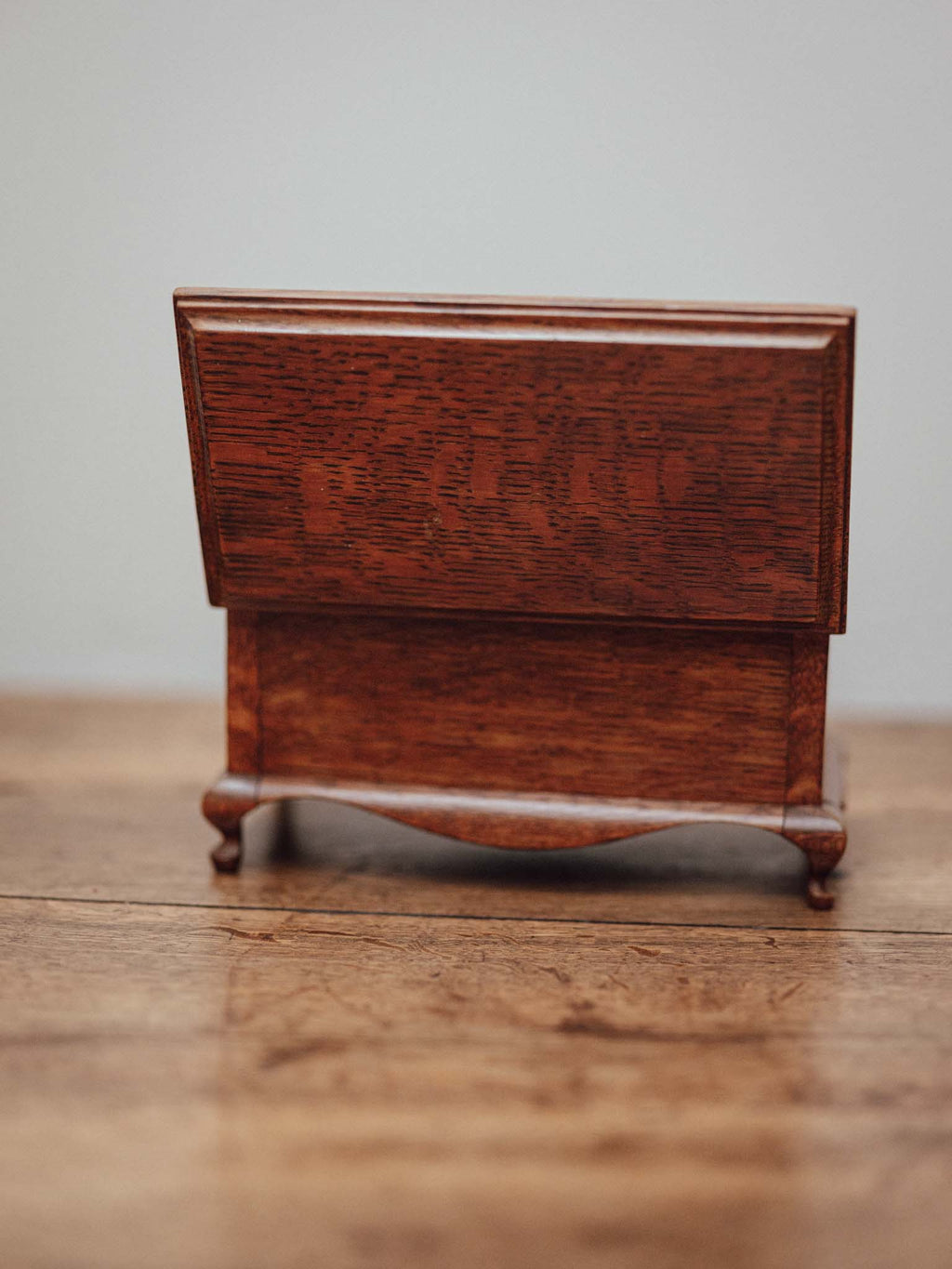 Oak Jewellery Box with Cabriole Legs