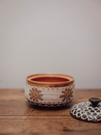 Vintage Italian Gold Glaze Lidded Dish