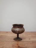 Vintage Engraved Pedestal Bowl