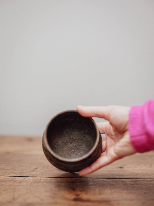 Vintage Engraved Pedestal Bowl