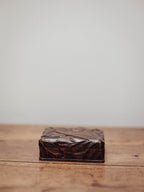 Carved Wooden Lotus Trinket Box