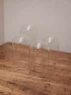 Clear Glass Display Domes - 4 Available