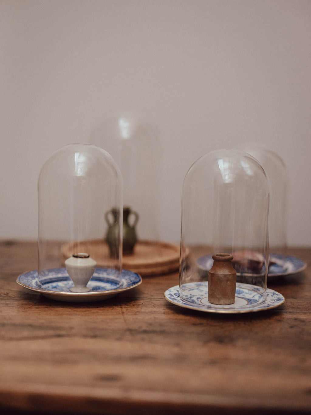 Clear Glass Display Domes - 4 Available