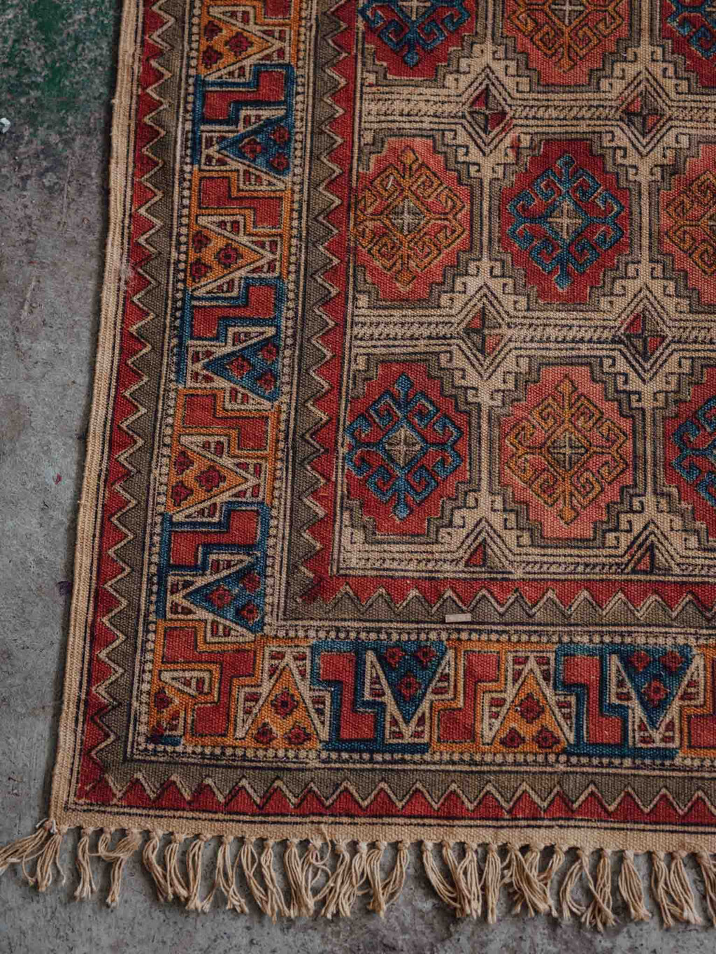 Bokhara Style Cotton Floor Rug