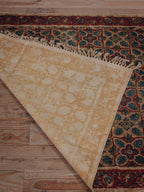 Floral Lattice Printed Cotton Rug