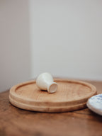 Miniature Cream Glazed Ceramic Vase