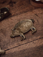 Vintage Brass Pig Pin Tray