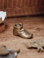 Vintage Brass Boot Paperweight