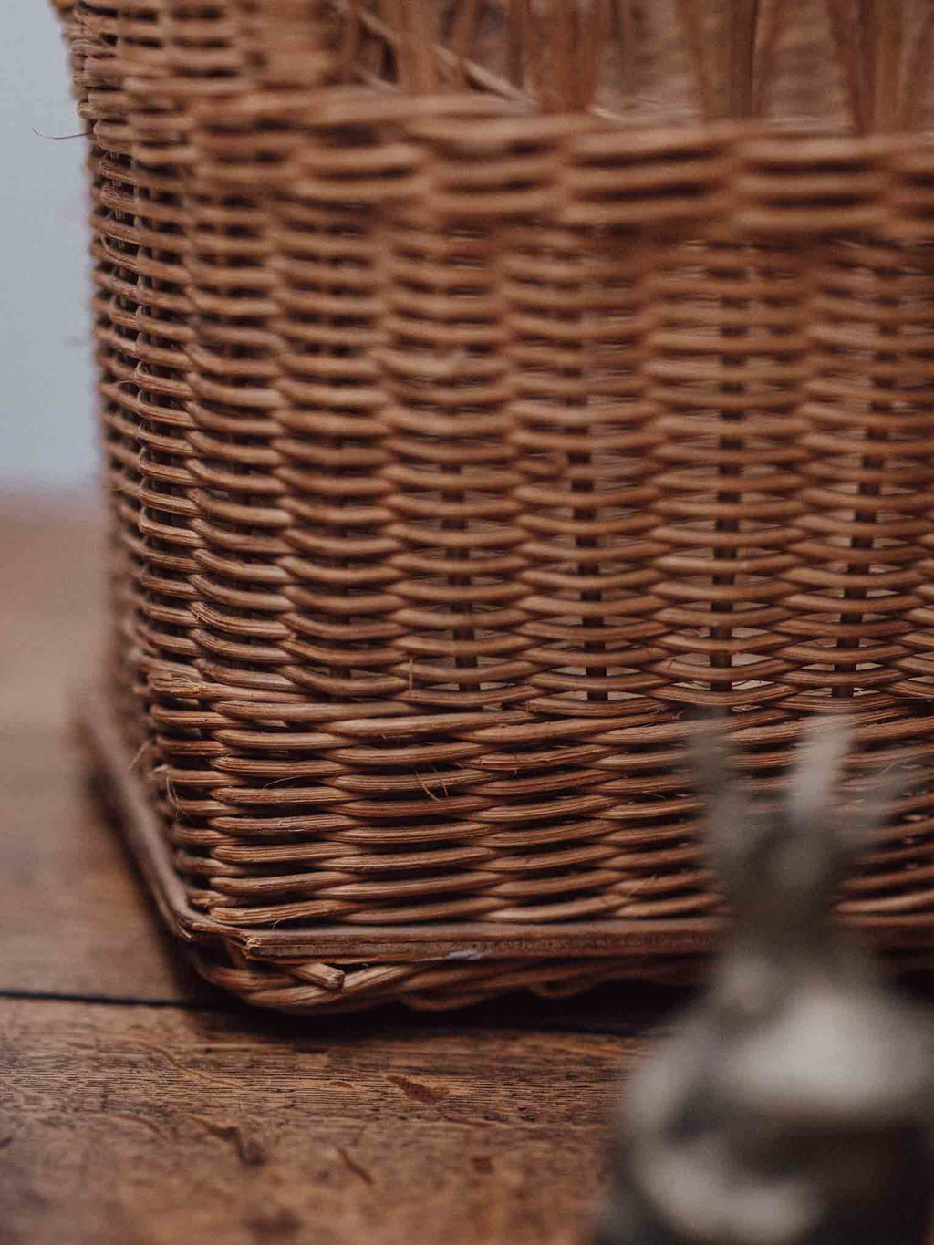Large Cane Book and Magazine Holder