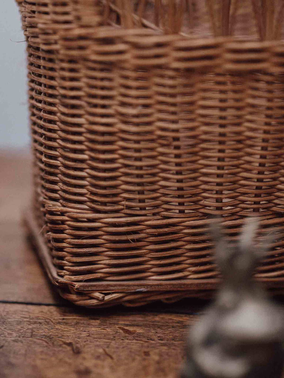 Large Cane Book and Magazine Holder