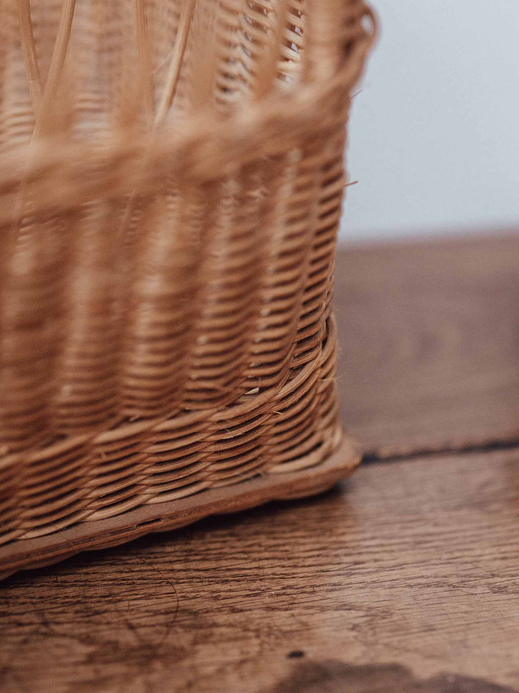 Large Cane Book and Magazine Holder