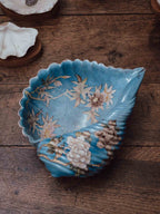 Hand-Painted Ceramic Shell Bowl