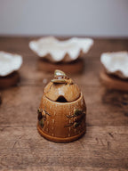 Vintage Ceramic Beehive Honey Pot