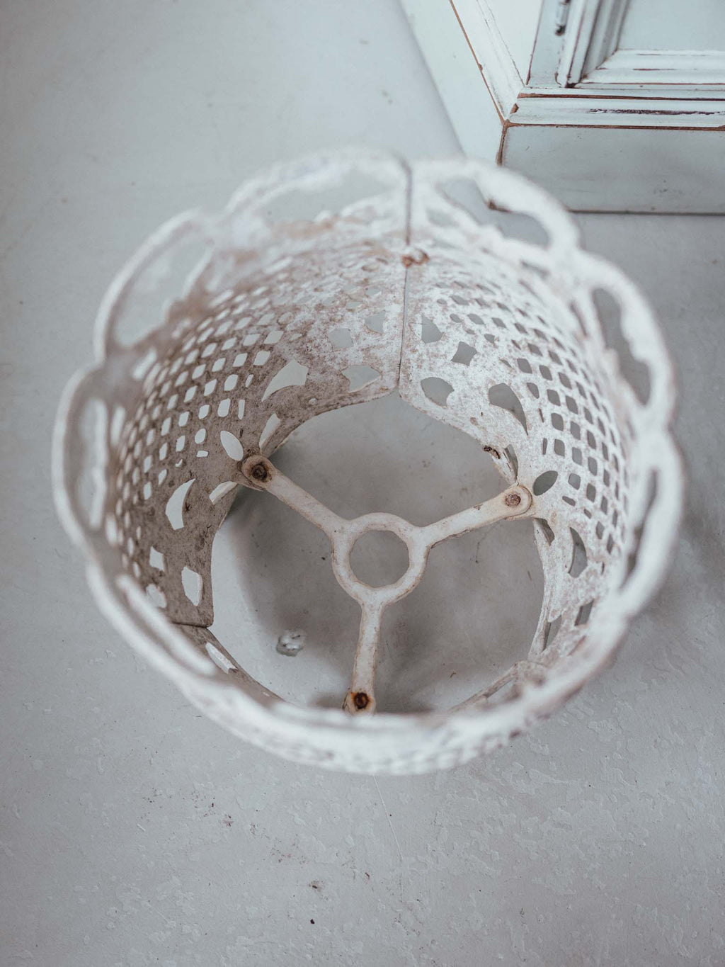 Vintage Cast Aluminium Openwork Planter