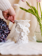 Porcelain Cherub Vase - Vintage