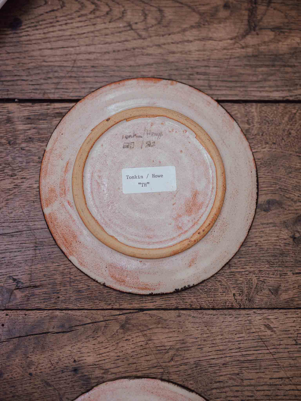 Tonkin and Howe Hand Painted Wall Plate, Pink Blossoms