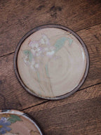 Tonkin and Howe Hand Painted Wall Plate, Pink Blossoms