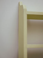 Painted Lemongrass Green Wooden Wall Shelf with Scalloped Apron