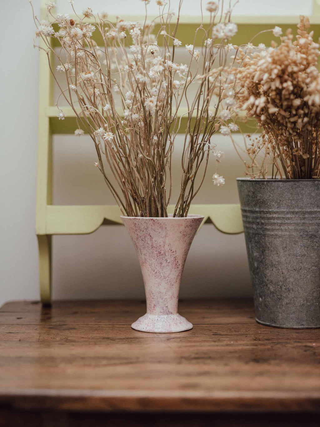 Wedgwood & Co Pink Mottled Vase