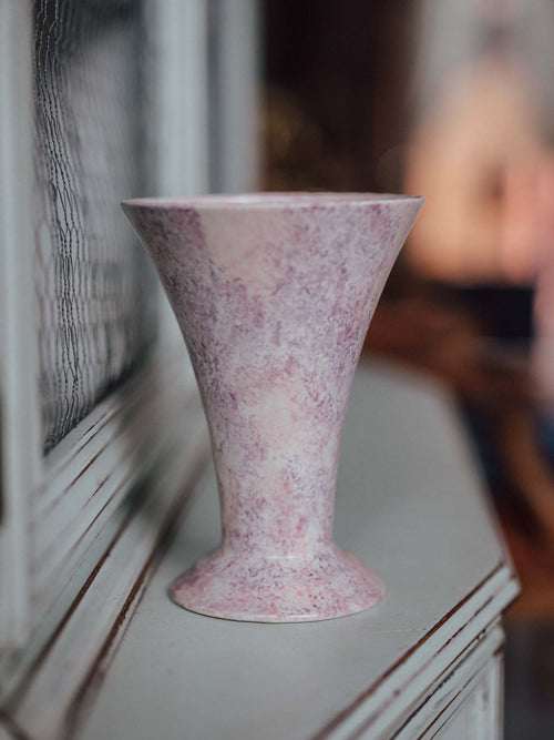 Wedgwood & Co Pink Mottled Vase