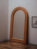 Vintage Arched Cane Mirror