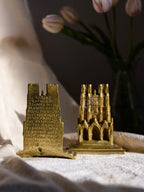 Vintage Brass Notre Dame Bookends – Decorative Brass Book Ends NZ