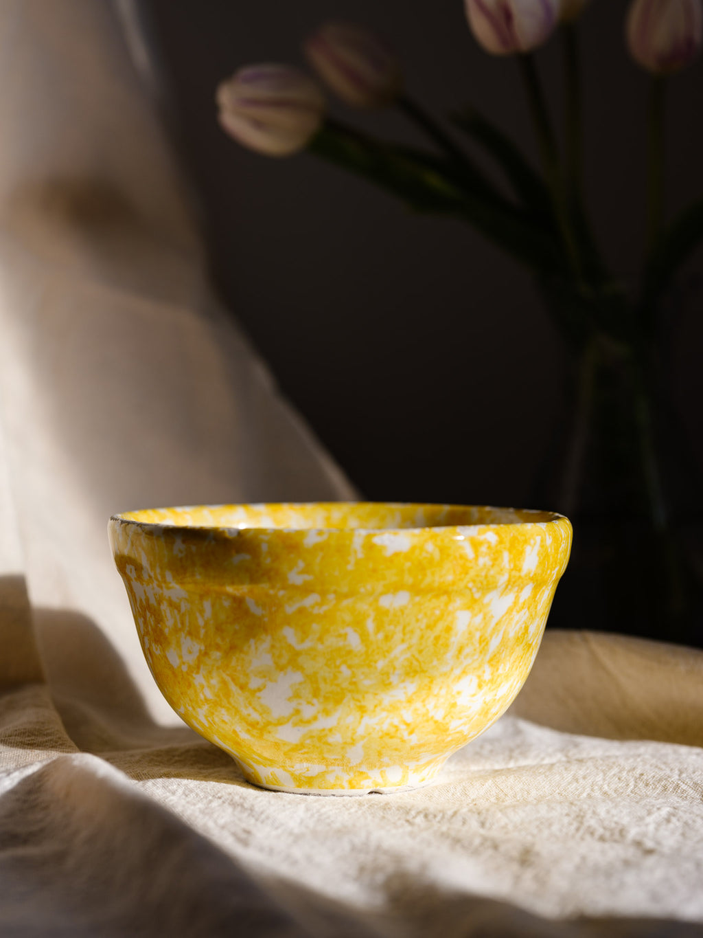 Vintage Chippy Italian Yellow Bowl