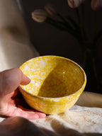 Vintage Chippy Italian Yellow Bowl